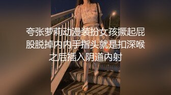 夸张萝莉动漫装扮女孩撅起屁股脱掉内内手指头就是扣深喉之后插入阴道内射